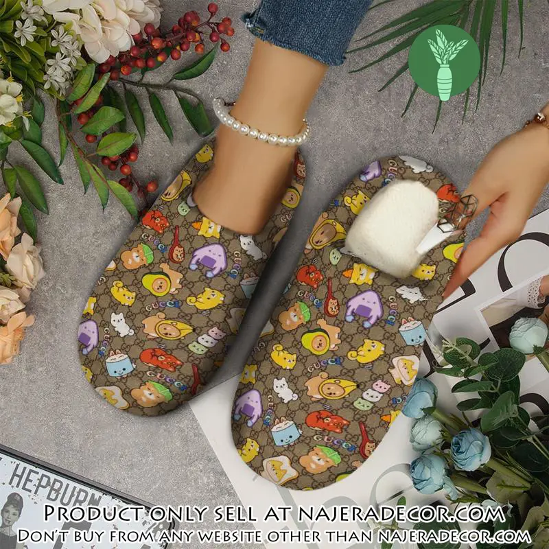 Gucci fleece slippers luxury inhouse slippers ihs1009 njr3411618